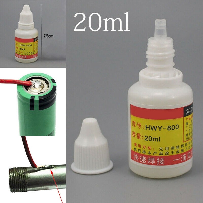 [LSAR] 20ml สแตนเลสสตีลฟลักซ์บัดกรีวางของเหลวเชื่อมบัดกรีเครื่องมือ HWY-800