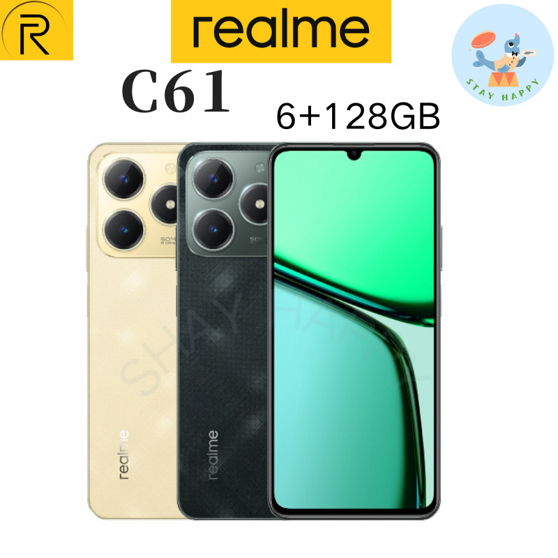 Realme C61(6+128) กล้อง AI 50 MP จอแสดง 90Hz แบตเตอรี่ 5000 mAh