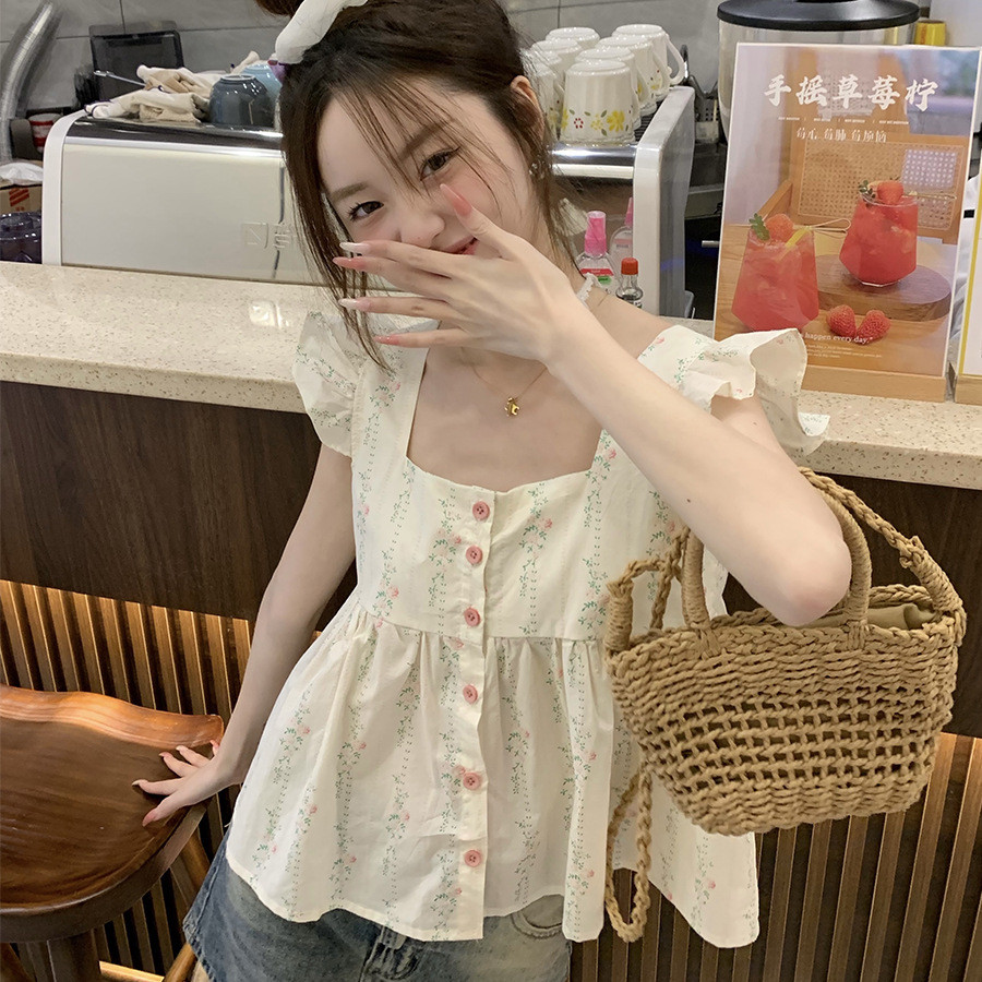 Floerns เสื้อสายเดี่ยว ขอบหยัก สไตล์ลำลอง สำหรับผู้หญิง