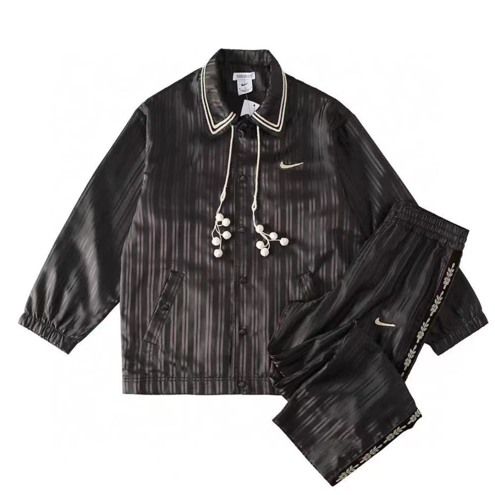 Nike x BODE Co-Branded Astro Grabber SS24 Logo Lapel Slim-fit Single-Breasted Casual Suit Jacket Jac