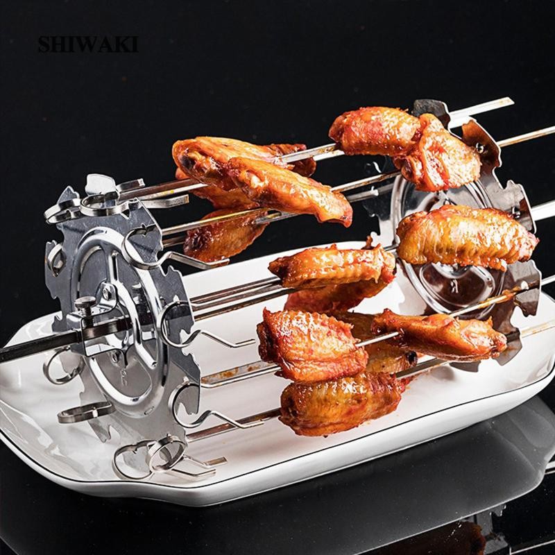 [Shiwaki] กรงคาย Rotisserie, ไม้ตีเนื้อ, สเต็ก, ไก่