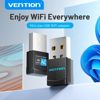 Vention อะแดปเตอร์ Wifi Dual Band 2.4G/5Ghz WiFi5 USB Wifi ก…