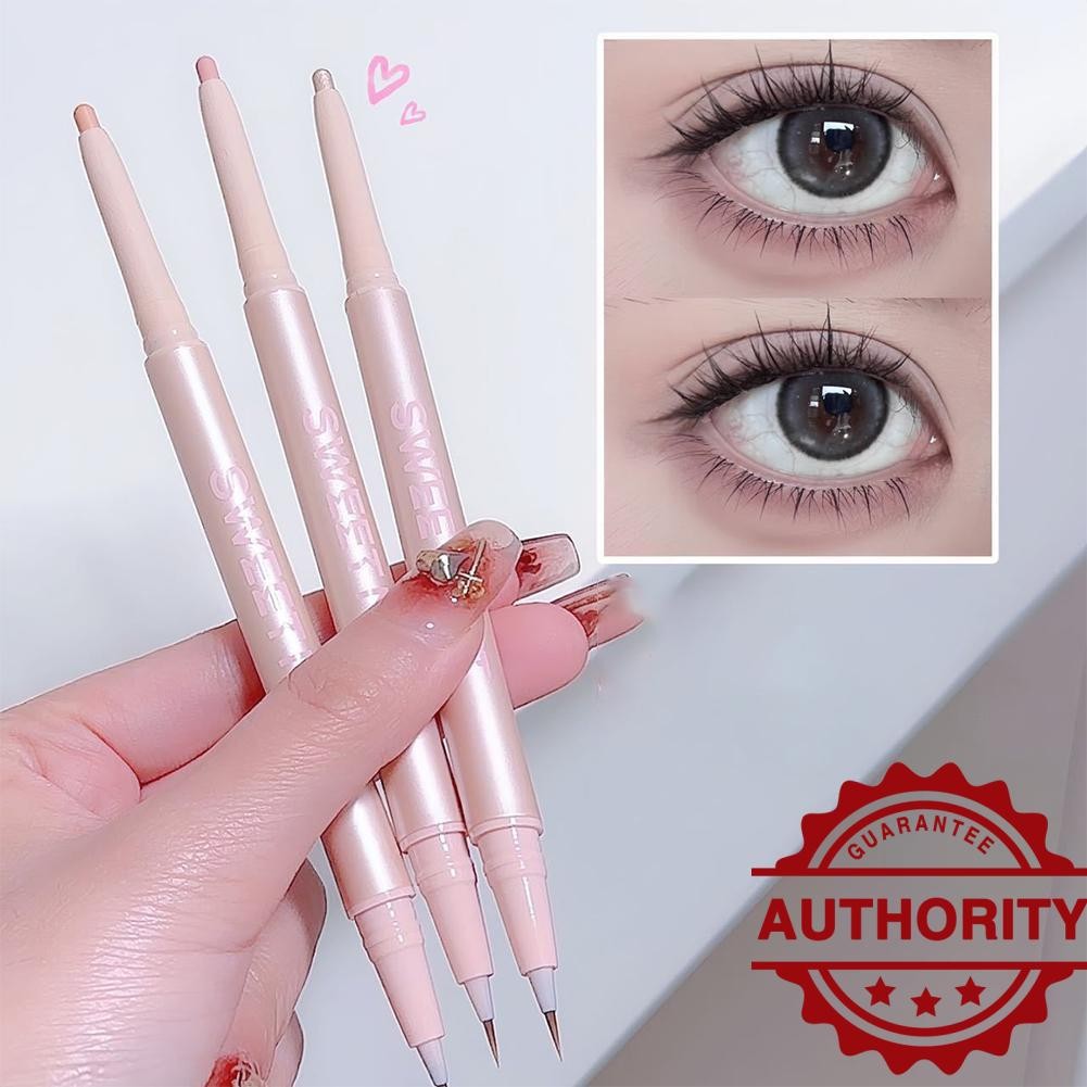 Double Ended Eyeliner Pencil Glitter Sparkle Brightening Eye Makeup L7m9
