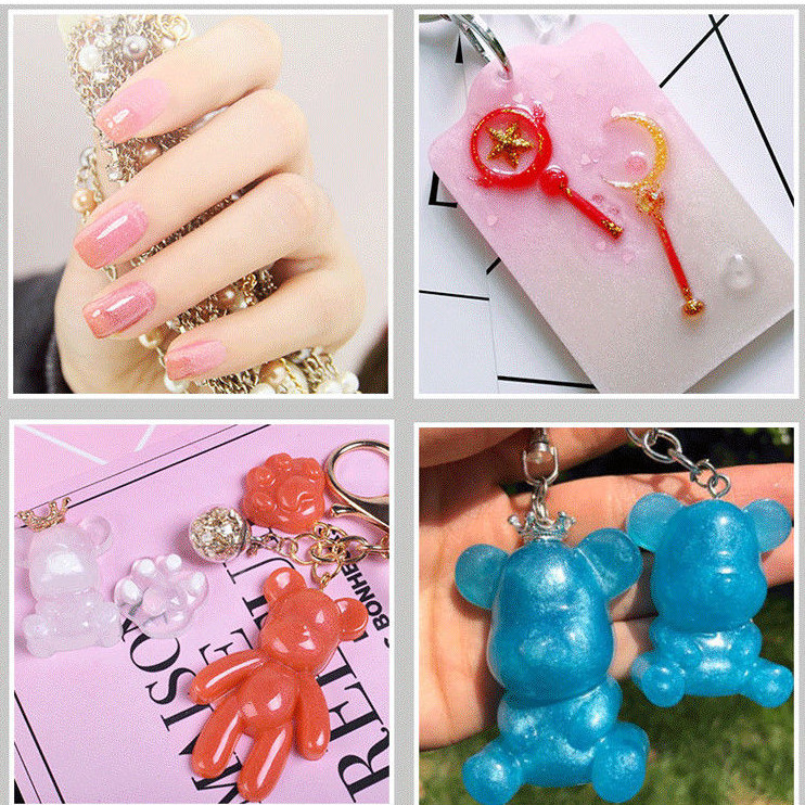 🍀ผงประกายมุกขนาดใหญ่ Slime Mumerfish Crystal Clay Filling DIY Crystal Epoxy Material