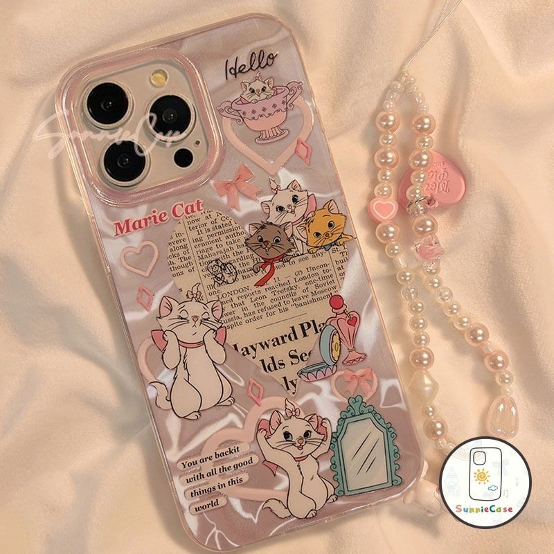 การ์ตูนแมว สวัสดีคิตตี้ โบว์น่ารัก คู่ เคส IPhone15 11 14 16 13 12 Pro Max X XR 7 15 6S 14 8 6 Plus XS Max SE 2020 เคส