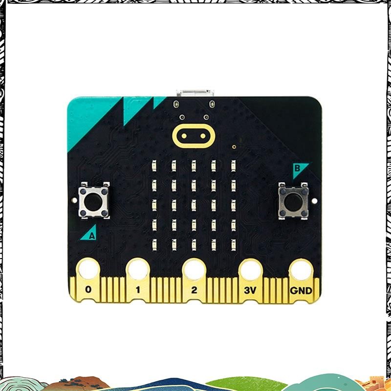 Super 1 ชิ้น Bbc Microbit V2.0 เมนบอร์ดบทนําสู่การเขียนโปรแกรมกราฟิกใน Python PCB Development Board 