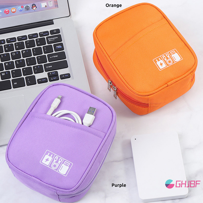 Ghjbf] กระเป๋าเก็บหูฟังสายเชื่อม Charger กระเป๋าเดินทางแบบพกพาขนาดเล็ก Electronics SD เมาส์กระเป๋าเดิมสาย Organizer ศคน คอเต่าหํา