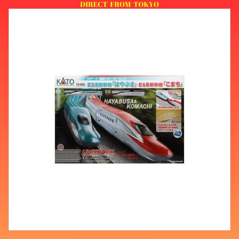 KATO N Gauge E5 Shinkansen Hayabusa E6 Komachi Double Track Starter Set E4 E5 E2 Series