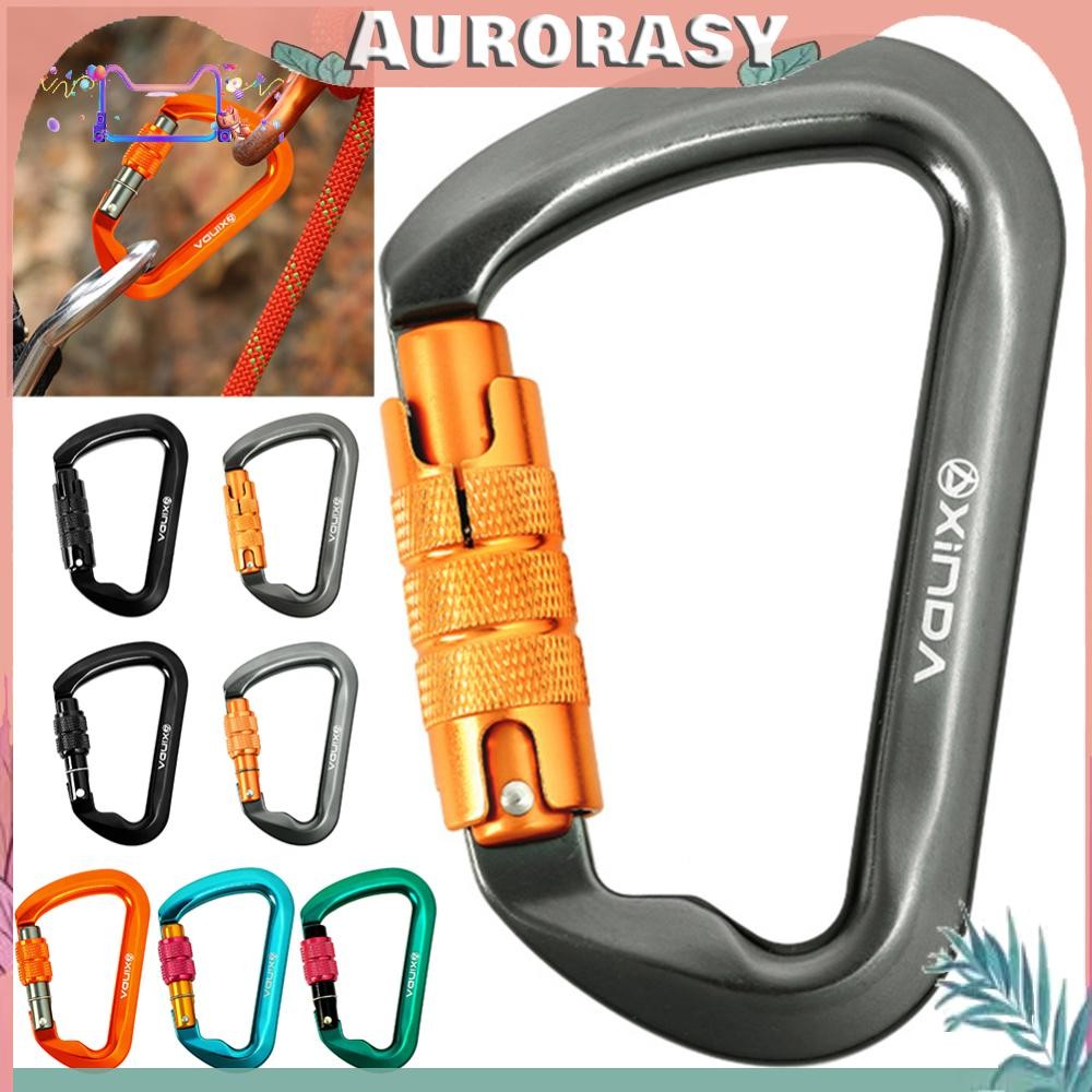 [AS] คาราบิเนอร์ปีนเขา 30kN คาราบิเนอร์รูปตัว D สําหรับปีนหน้าผาแคมป์ปิ้งยิมกู้ภัย