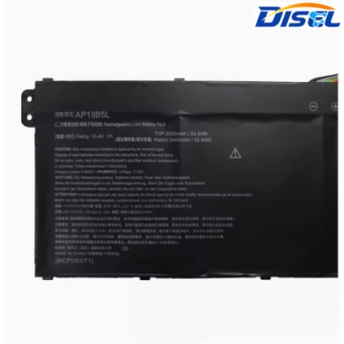 ✿แบตเตอรี่แล็ปท็อป Acer AP19B5L เข้ากันได้กับ Acer Aspire A514-54 A515-55 A515-43-R5RE A515-43-R19L