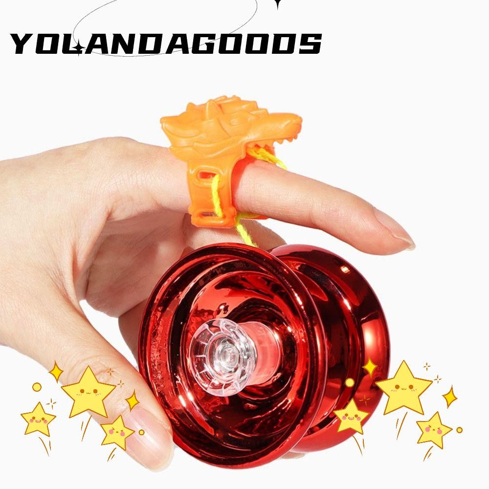 Yola 1A Yoyo Ball, Anti Drop Alloy Yoyo ของเล่น, แหวนร้อนเริ่มต้นสามแบริ่ง Dead Sleep Yoyo เด็ก
