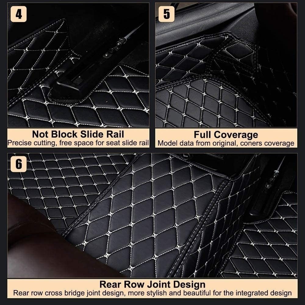 [BMW] Bmw 3 Series E46,E90,E91,F30,F31,G20,G28,F34,3 Series Cabriolet Right hand drive Car Mat /พรมรถยนต์ /พรมปูพื้นรถยนต์/หนังกันน้ํา - รูปที่ 7