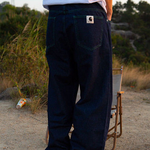 carhartt คาร์ฮาร์ต กางเกงยีนส์ กางเกงทํางานกางเกงลําลองญี่ปุ่นกางเกงขากว้างอินเทรนด์คู่ย้อนยุคผู้ชายและผู้หญิง 2024 ใหม่