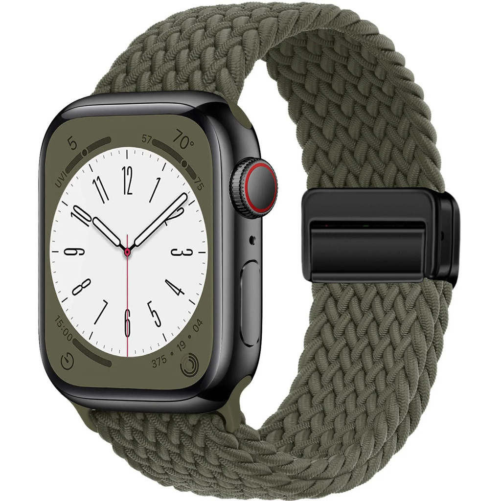 ไนลอนทอผ้าหลายสีสําหรับ Apple watch S10 42 มม.46 มม.49/45/44/42/41/40/38 มม. i-watch Series Ultra2//9/8/7/6/5/4/3