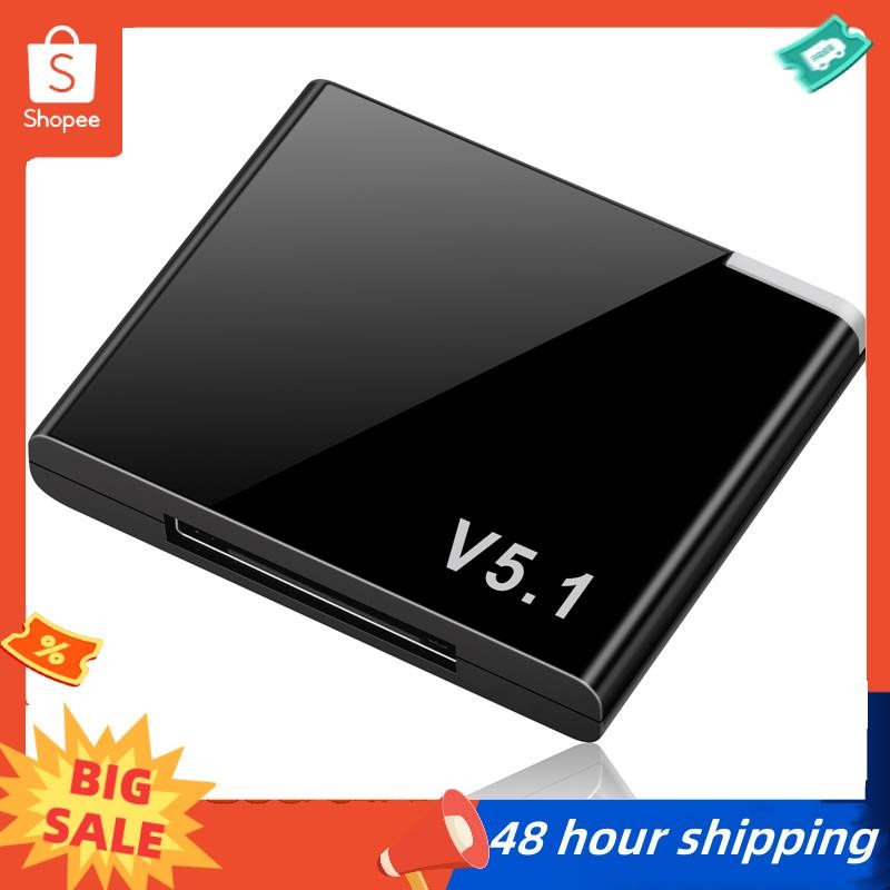 พร้อมสต็อก I-WAVE 30 Pin Bluetooth 5.1 เครื่องรับสัญญาณเพลงมินิอะแดปเตอร์ไร้สายสําหรับ iPhone IPod 3