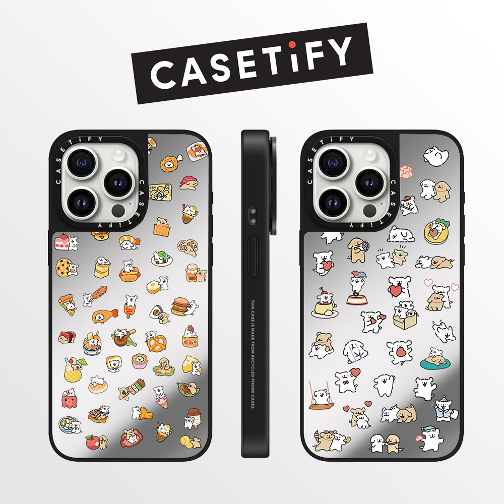 Drop proof CASETIFY เคสโทรศัพท์สําหรับ iPhone 16promax 16pro plus 15Pro 15promax 14promax 13 13promax พิมพ์ด้านข้างเคสแข็งการ์ตูน 12promax เคส iPhone 11 เคสแกะสลักคุณภาพสูง