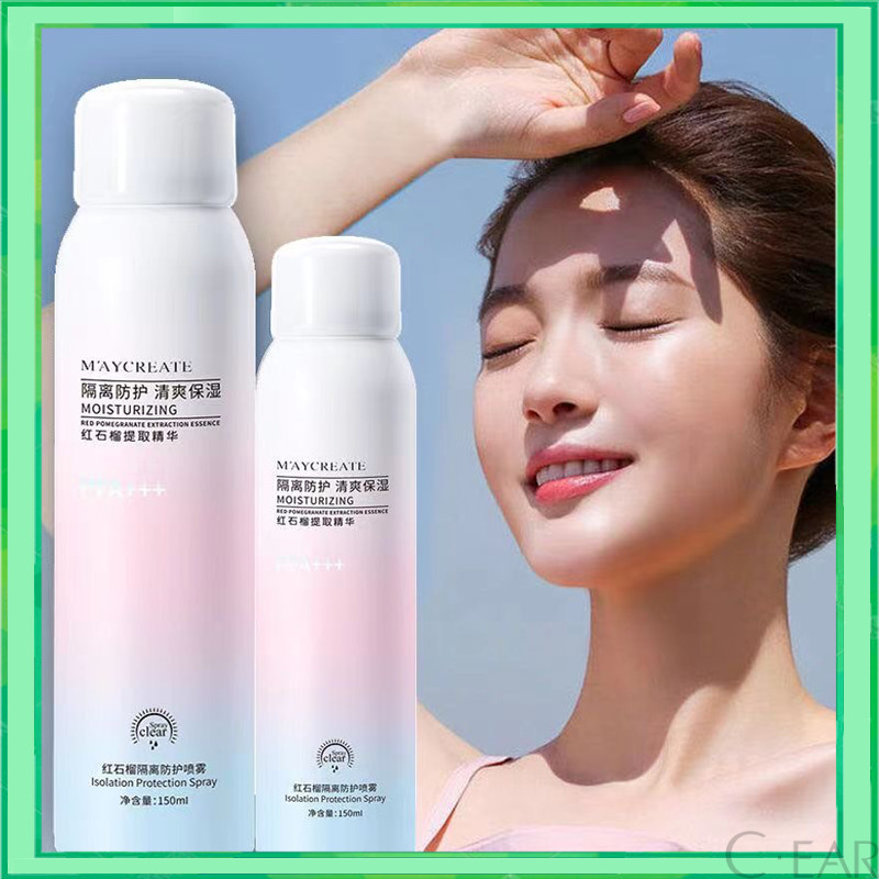 ราคาต่ําสุดใ !!🔥สเปรย์กันแดด🔥สเปรย์กันแดดที่ทำ Whitening Sunscreen Spray Unisex UV Protection SPF 50+++ ขนาด 150 ml.