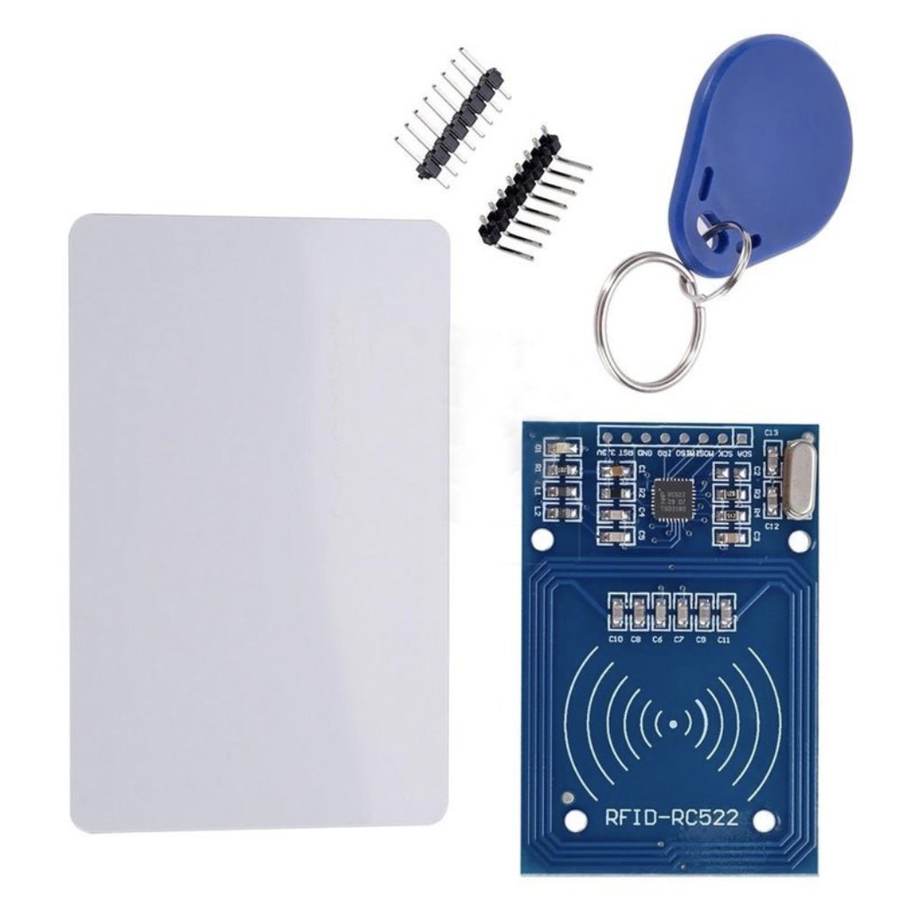 R RFID RC-522 RC522 โมดูลเซ็นเซอร์การ์ด IC Arduino | แถมพวงกุญแจ S50