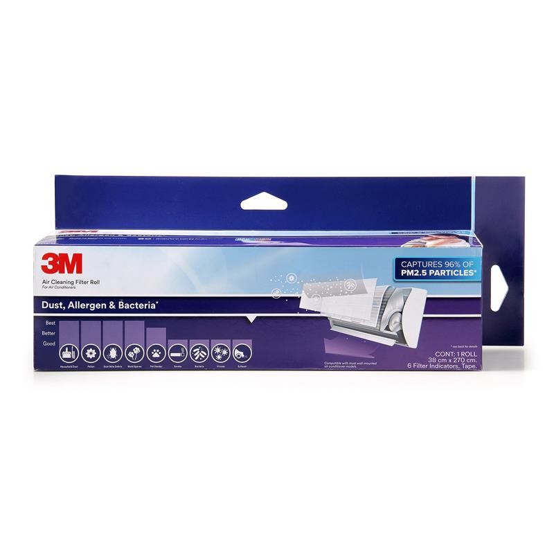3M แผ่นดักจับสิ่งแปลกปลอม รุ่นป้องกันแบคทีเรีย ชนิดม้วน