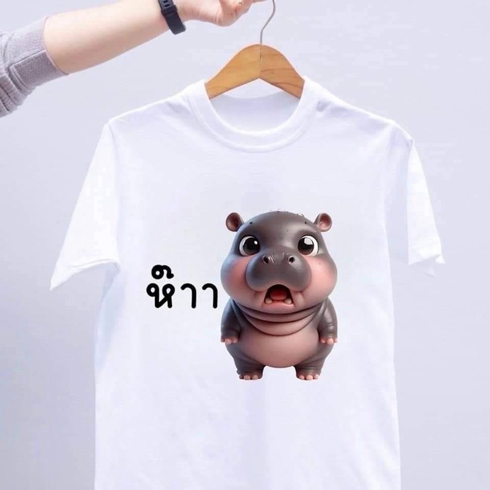 (จัดส่งตลอด 24 ชั่วโมง)Fanfei ใหม่ เสื้อ 'หมูเด้ง " แบบเดียวกัน ผ้าCotton 100% T-Shirt ชุดใหม่น่ารัก