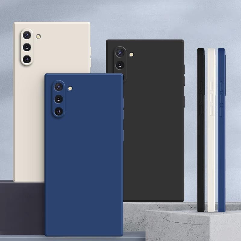 เคส Samsung Note 10 สีทึบ Samsung Note10 + / Note 10 Plus เคสซิลิโคนป้องกันการตกสีธรรมดาเรียบง่าย YT