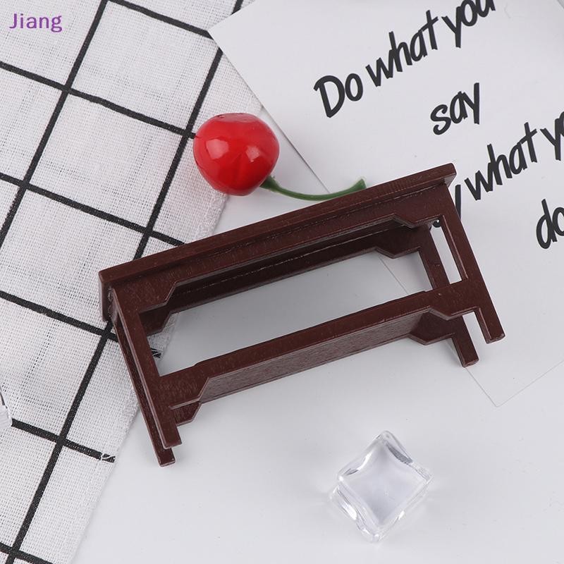 Jiang 1/12 Dollhouse Miniature Retro โต๊ะกาแฟเฟอร์นิเจอร์ของเล่นอุปกรณ์เสริม TH - รูปที่ 7