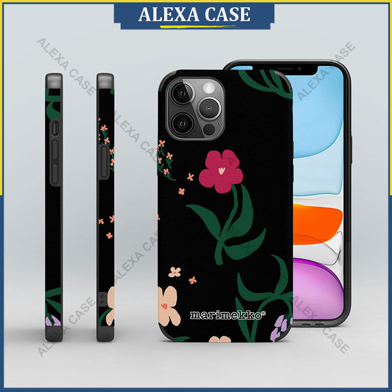 เคสโทรศัพท์ Marimekko สําหรับ iPhone 16 Pro Max / iPhone 15 Pro Max / iPhone 14 Pro Max / iPhone 13 Pro Max / XS Max / iPhone 8 Plus Anti-fall Lambskin เคสป้องกัน 449P2S
