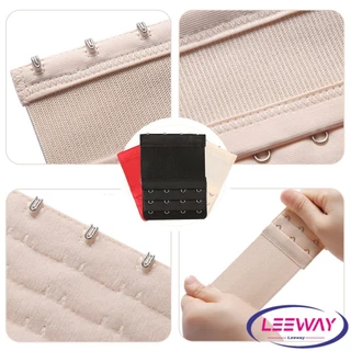 Leeway【มีสินค้าในสต๊อก】 ตะขอปรับขยายเสื้อชั้นใน(รุ่นมียางยืด) ยืดได้ ตะขอขยายเสื้อใน Elastic Bra Extender