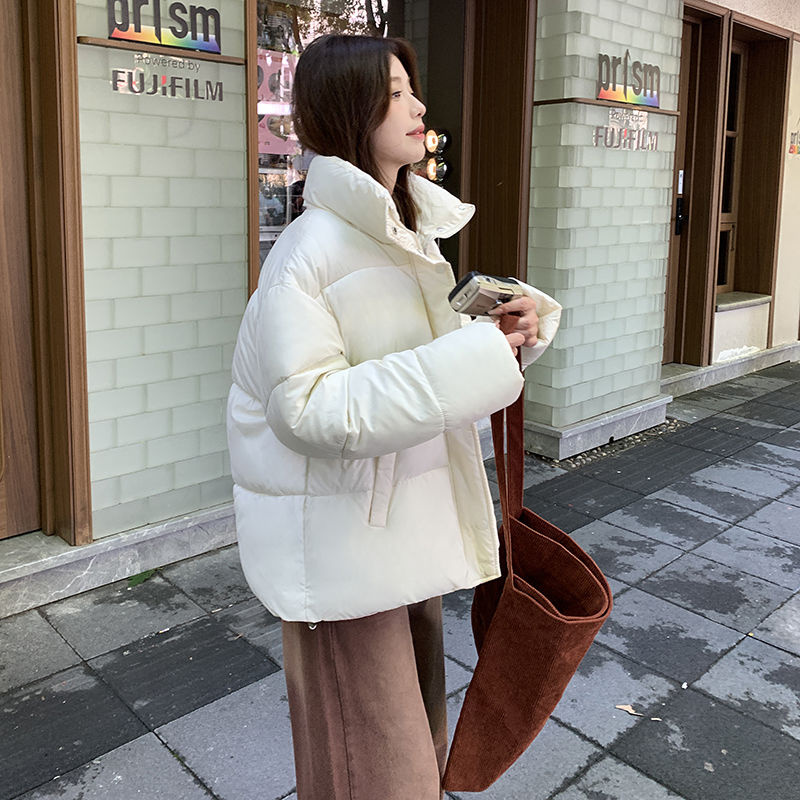 ใหม่เกาหลีฤดูหนาวเสื้อแจ็คเก็ตสั้นนักเรียนเสื้อหลวม Jacket