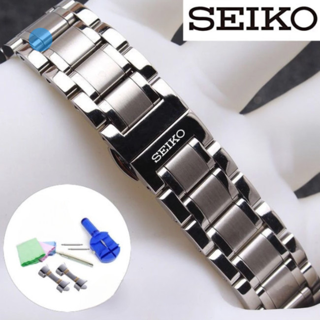 Seiko สายนาฬิกา watch strap Seiko หมายเลข 5 SRPB93J1 SNKM83J1 สายรัดข้อมือสแตนเลส
