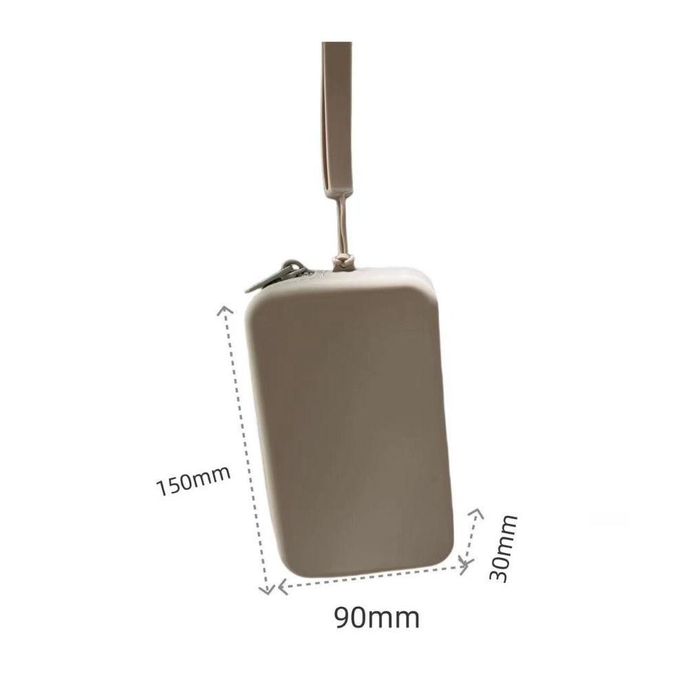 AURO Storage Bag ทรงคู่ ทำจากซิลิโคน กระเป๋าเงินและขั้วเหรียญสำหรับผู้ชาย ทนน้ำและประหยัดพื้นที่ ราคา ถูกที่สุด ดีลบีเคเค แกลเลอรีภาพที่ 2