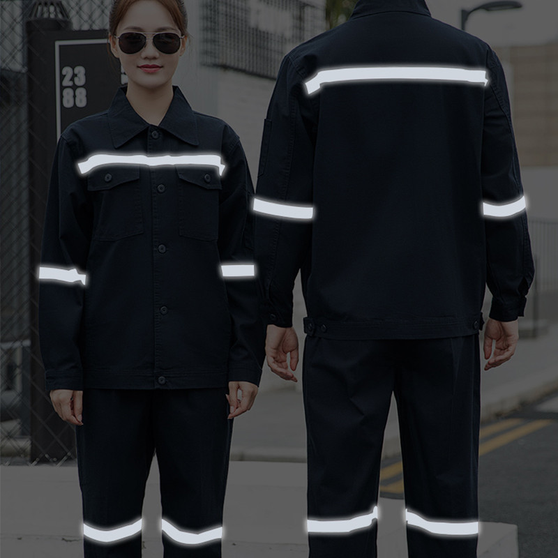 เสื้อช็อปทำงาน แถบสะท้อนแสง พร้อมส่ง