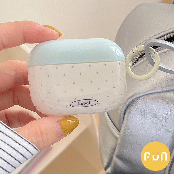 Simple Polka Dots IMD หูฟังไร้สายบลูทูธป้องกันกรณีใช้งานร่วมกับ Airpods 1 2 3 Pro Pro2 พร้อมจี้ Bowknot ป้องกันรอยขีดข่วนชุดหูฟังปลอก