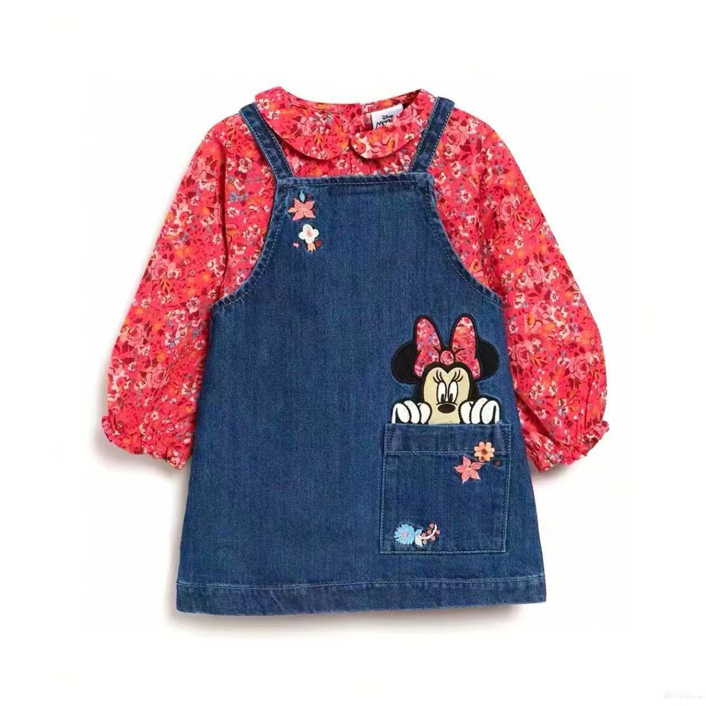 OVERALL JEANS MINNIE FLOWER SERIES - OVERALL CE BABY TODDLER GEOJ