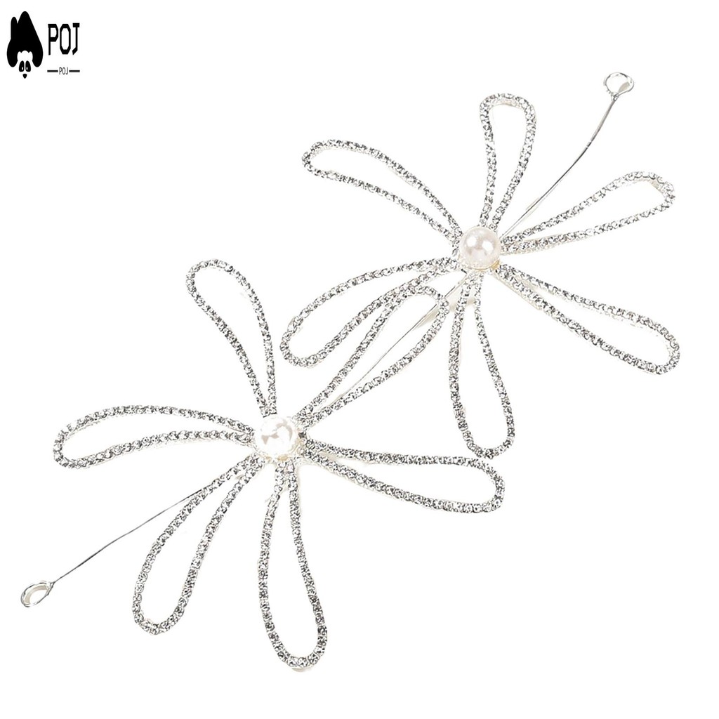 ที่คาดผม พลอยเทียม ดอกไม้ที่แข็งแกร่งถือดอกไม้แต่งงานเจ้าสาวเครื่องประดับผม