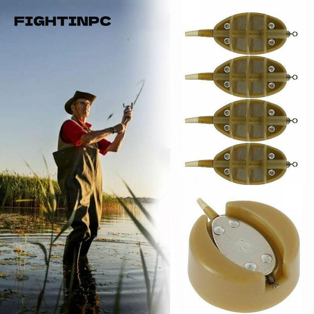 Fightinpc Inline Method Feeders 1Set 4 Feeder Angling Supplies Fish Tackle Bait Holder