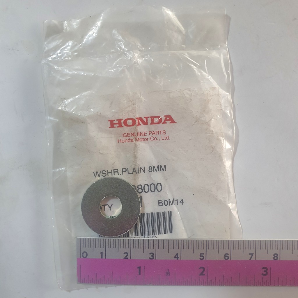 แหวนรอง 8 มม แท้ศูนย์ WAVE110I WAVE125 MSX SONIC DASH LS NOVA-S 94103-08000 แพ๊คละ 1 ชิ้น aumshop239