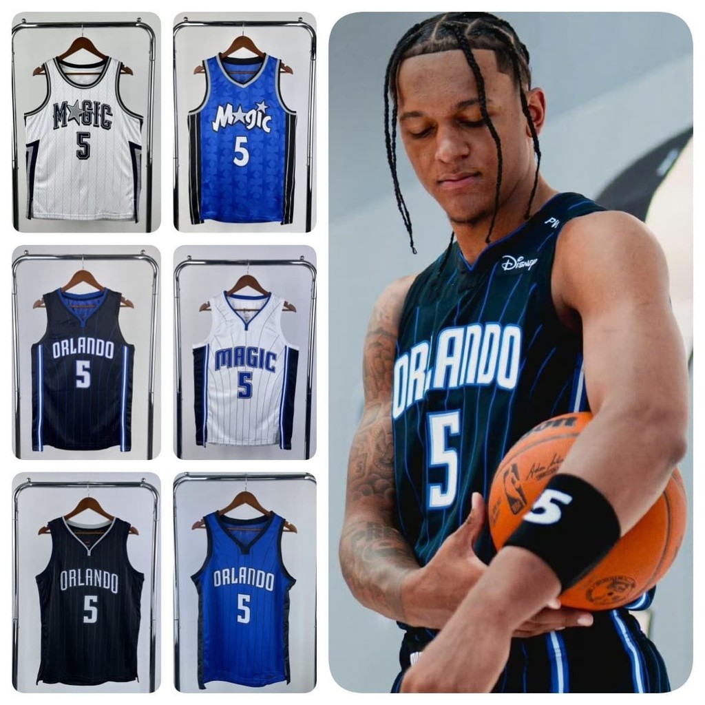 Hot Press [Paolo Banchero] Orlando Magic Jersey City Edition ชุดบาสเก็ตบอล Quick-Drying Breathable S