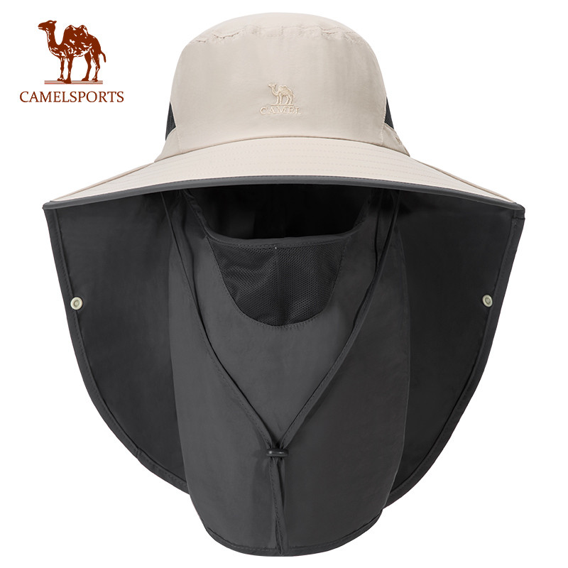 CAMEL SPORTS หน้ากากป้องกันแสงแดดสำหรับกลางแจ้ง ปกคลุมใบหน้าและคอ