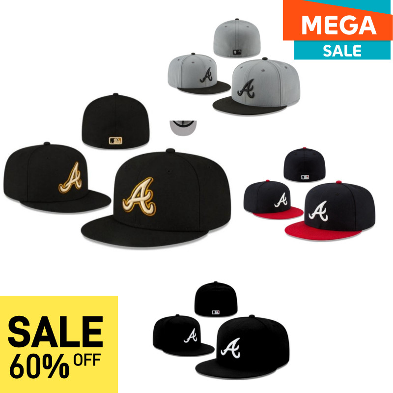 หมวก Era MLB Basic Atlanta Braves 59FIFTY Fit Cap [Classic] สำหรับผู้ชายและผู้หญิง สไตล์คลาสสิค สวมใส่ง่าย