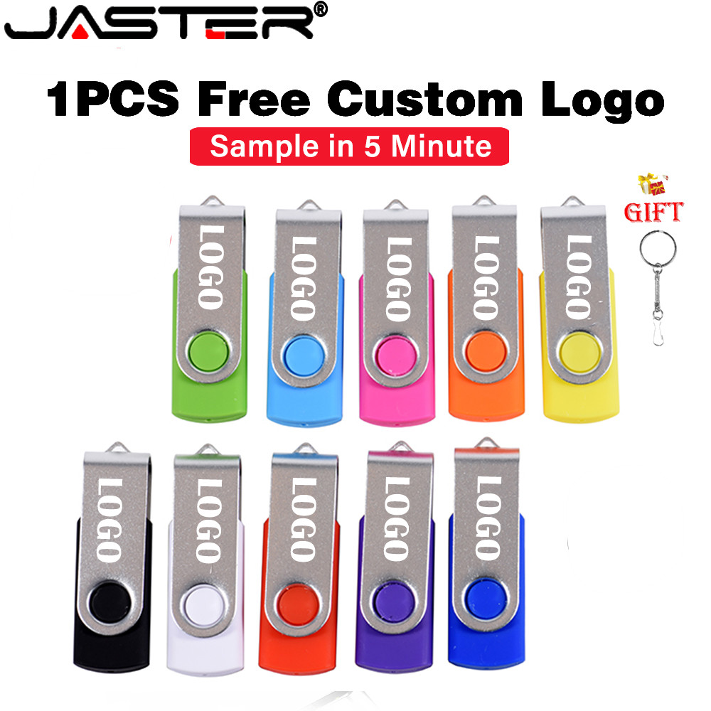 JASTER เงินคลิป USB แฟลชไดรฟ์ 128GB Memory Stick 64GB ไดรฟ์ปากกาสีสันสดใส 32GB ฟรีพวงกุญแจ USB Stick 16GB U Disk 8GB ของขวัญสร้างสรรค์ Thumbdrive 4GB Flashdrive