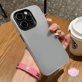 🎀จัดส่งในพื้นที่🎀เคสเยลลี่โปร่งใสสองในหนึ่ง หอยเจลสีที่โปร่งใส สำหรับiPhone16 15 13 12 11 6 7 8 Plus Pro Promax X XS XR