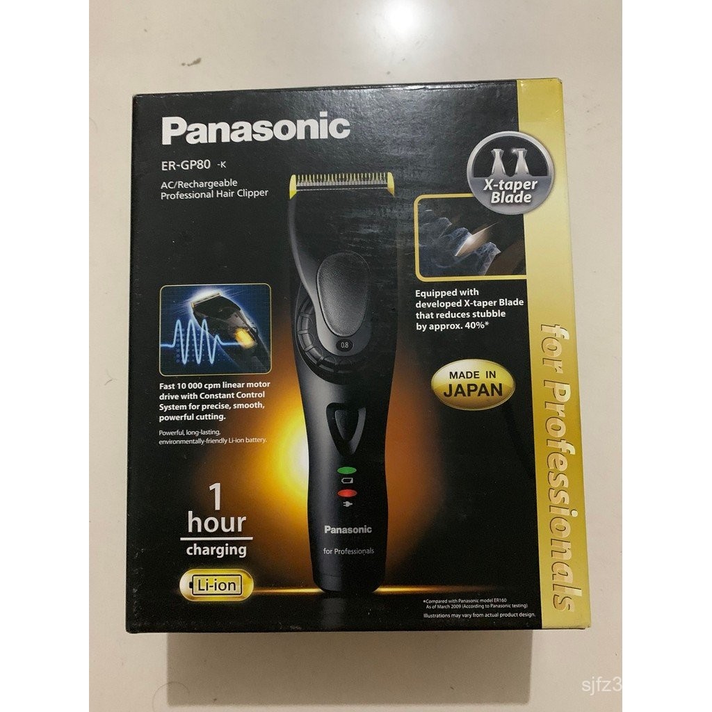Clipper ผมไฟฟ้า Clipper ผมไฟฟ้าญี่ปุ่นแบบชาร์จไฟได้ ER-GP80 ของแท้ Hair Clipper มีดโกน Panasonic ร้า