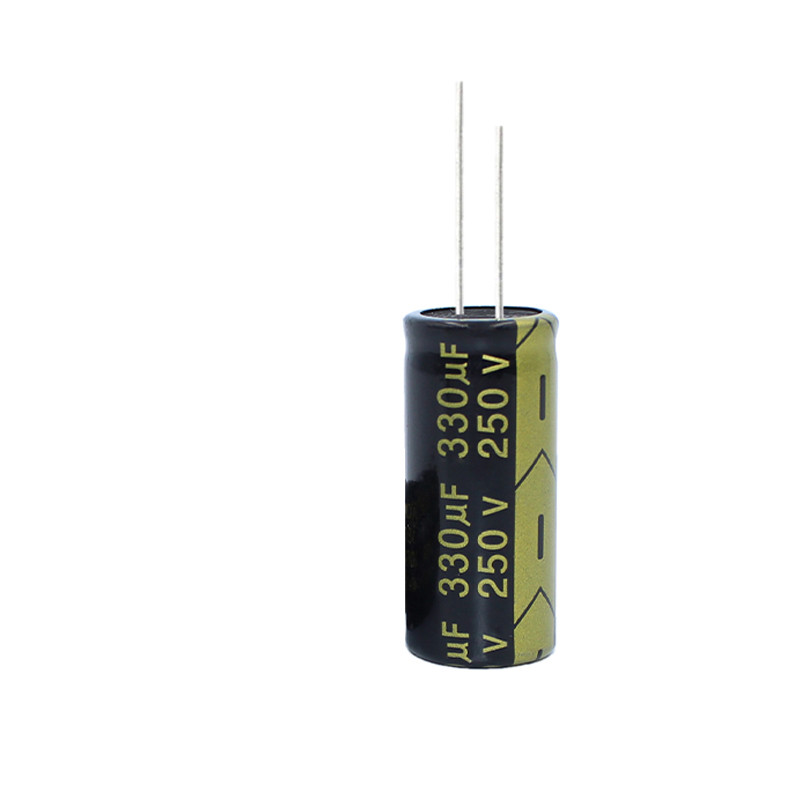250v330uf 250v JTCON สีดําทองสวิทช์อะแดปเตอร์อินเวอร์เตอร์อลูมิเนียม Electrolytic Capacitor 18x35
