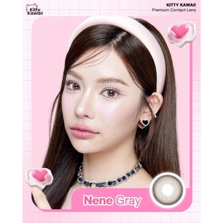 คอนแทคเลนส์(มินิ) Nene Brown / Gray (Kitty Kawaii) ⭐️ลายฮิต ขายดีมาก กรองแสงกันยูวี