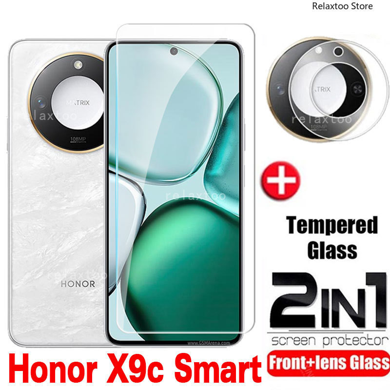 HonorX9C สมาร์ท 5G 2in1 3D โค้งกระจกนิรภัยสําหรับ Honor X9C สมาร์ท X9CSmart HonorX9CSmart 5G 4G เลนส