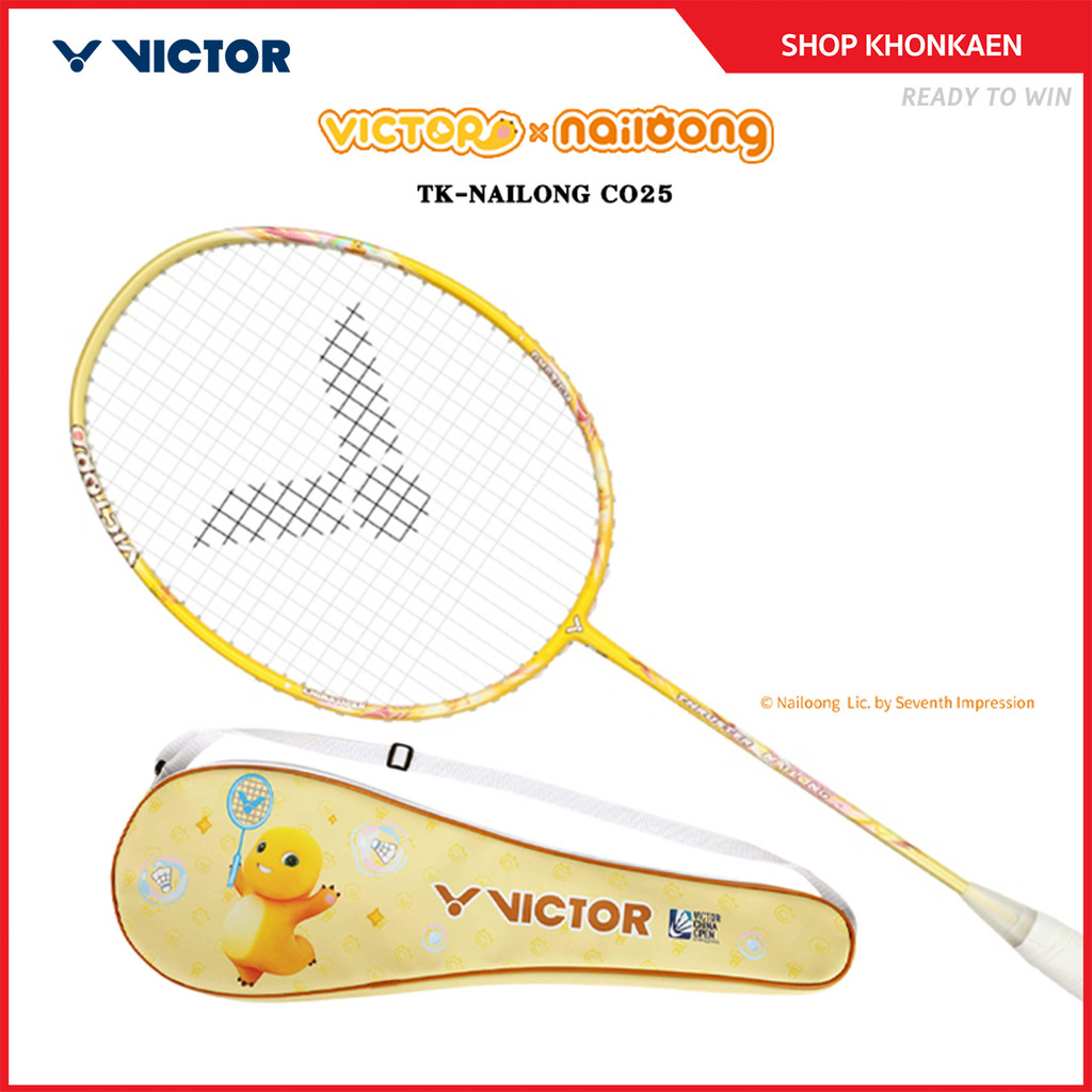 VICTOR COLLECTION NAILONG ไม้แบดมินตัน รุ่น TK-NAILONG แถม เอ็น VS-100 + ซองหนัง (โปรดอ่านรายละเอียด