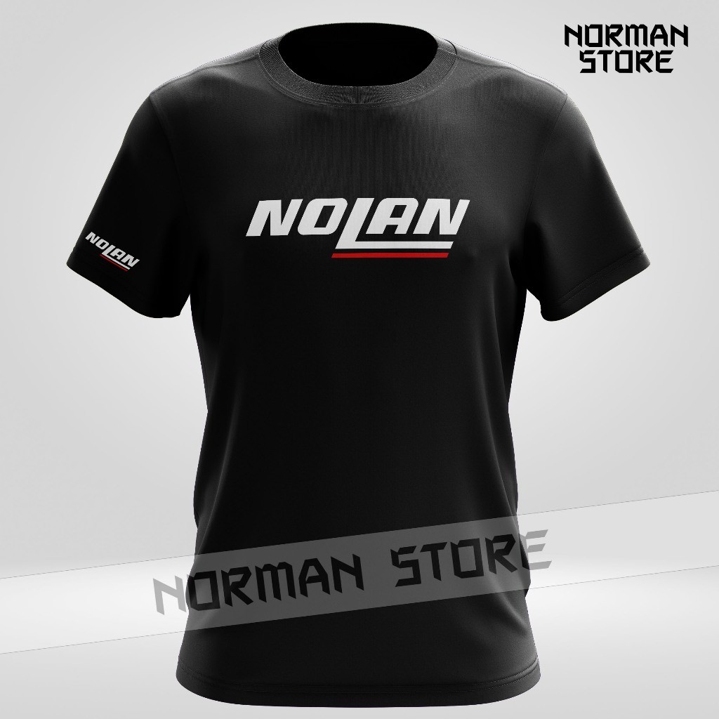Nolan Helmets Motorcycle T-shirt Microfiber Quick Dry Fit Baju Premium Cotton Tees