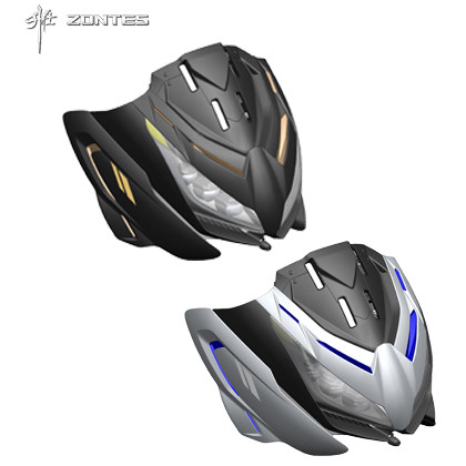 อะไหล่หัวรถ Zontes 368-E (แท้ศูนย์) – เปลือกหน้า ไฟหน้า ฐานยึด ไฟตกแต่ง หน้ากาก ZonTes368E