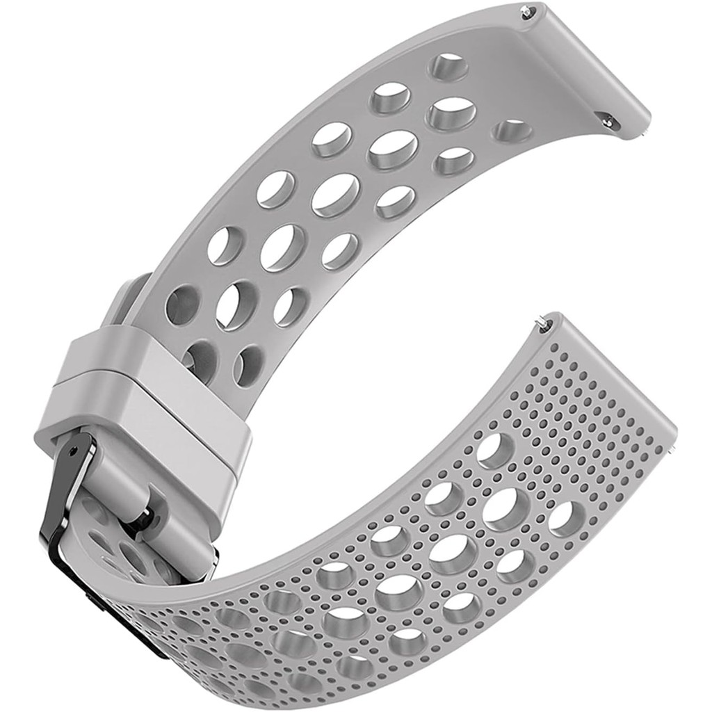 Compatible with OnePlus Watch 3 Bands, Silicone Replacement Wristbands Sport Strap with Metal Buckle